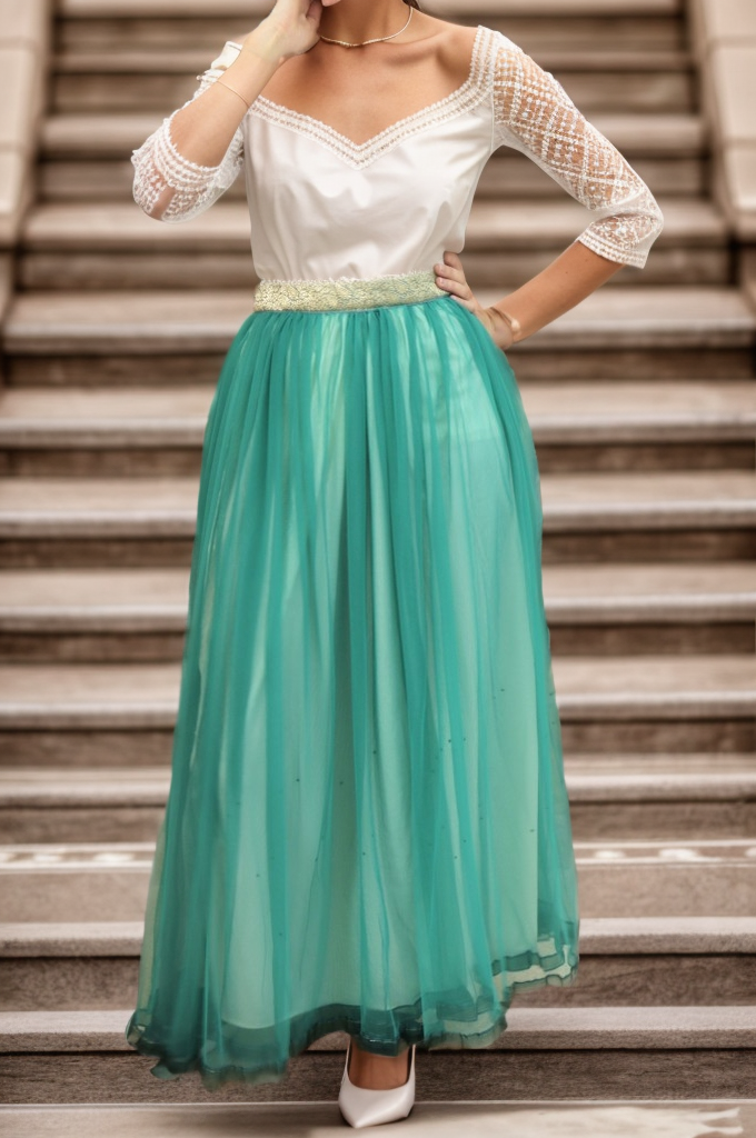 tulle top  tulle skirt women  tulle skirt long  tulle skirt  tulle  stylish  spring  special occasion.  special  skirt A line  skirt  midi skirt  maxi skirt  hijab  Green Muzdana Tulle Skirt  green  feminine  fashion  evining wear  emproidery  embroidery  elegant night  elegant  colourful  casual  palestinian  palestinian women  threads identity palestinian embroidery  arab women