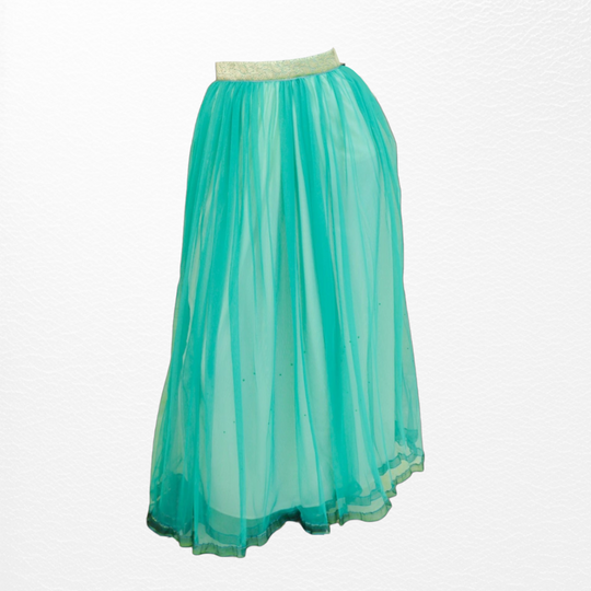 tulle top  tulle skirt women  tulle skirt long  tulle skirt  tulle  stylish  spring  special occasion.  special  skirt A line  skirt  midi skirt  maxi skirt  hijab  Green Muzdana Tulle Skirt  green  feminine  fashion  evining wear  emproidery  embroidery  elegant night  elegant  colourful  casual  palestinian  palestinian women  threads identity palestinian embroidery  arab women