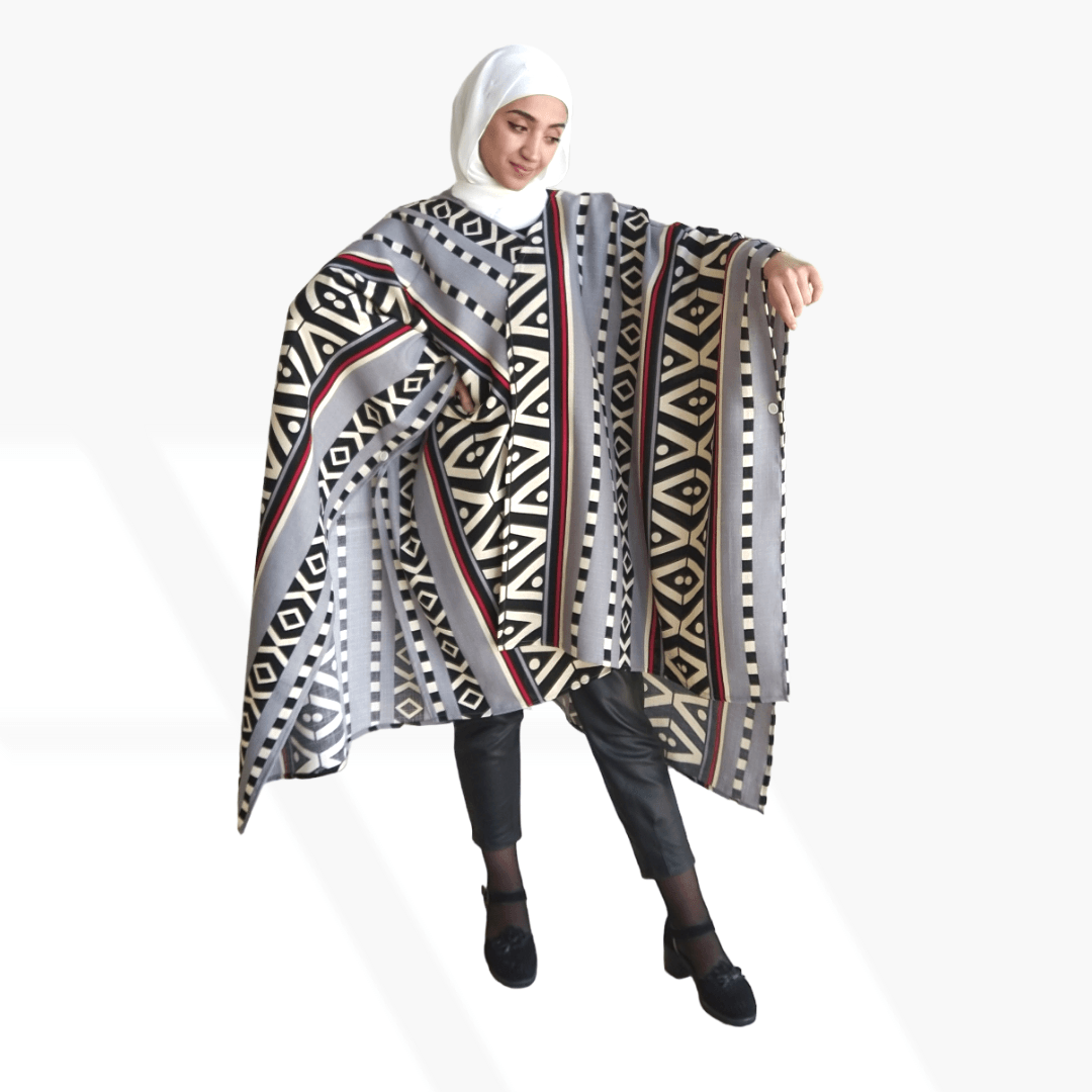 Bohemian print multicolor Cape, womens tweed coat  top  tunic  summer abaya  modest  cashmere coat women  Cardigan Coat  cape  black  beige  abaya for women  abaya dress  abaya  womens poncho  burberry poncho  womens poncho sweater  cashmere poncho  poncho sweater  mexican poncho  poncho shirts  poncho